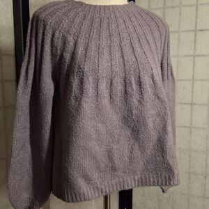 Elegant Lavender Knit Sweater
